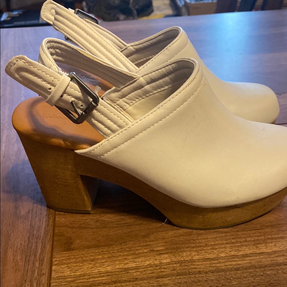 Universal Thread White Mules With Slingback Strap - image 5